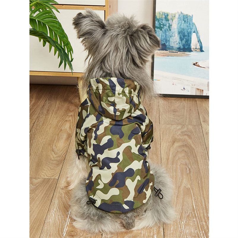 Designer Dog Raincoat Outdoor Sunscreen Reflective Jacket Pet Raincoat Hoodie Waterproof Medium Large Dog Clothes Raincoat Jumpsuit