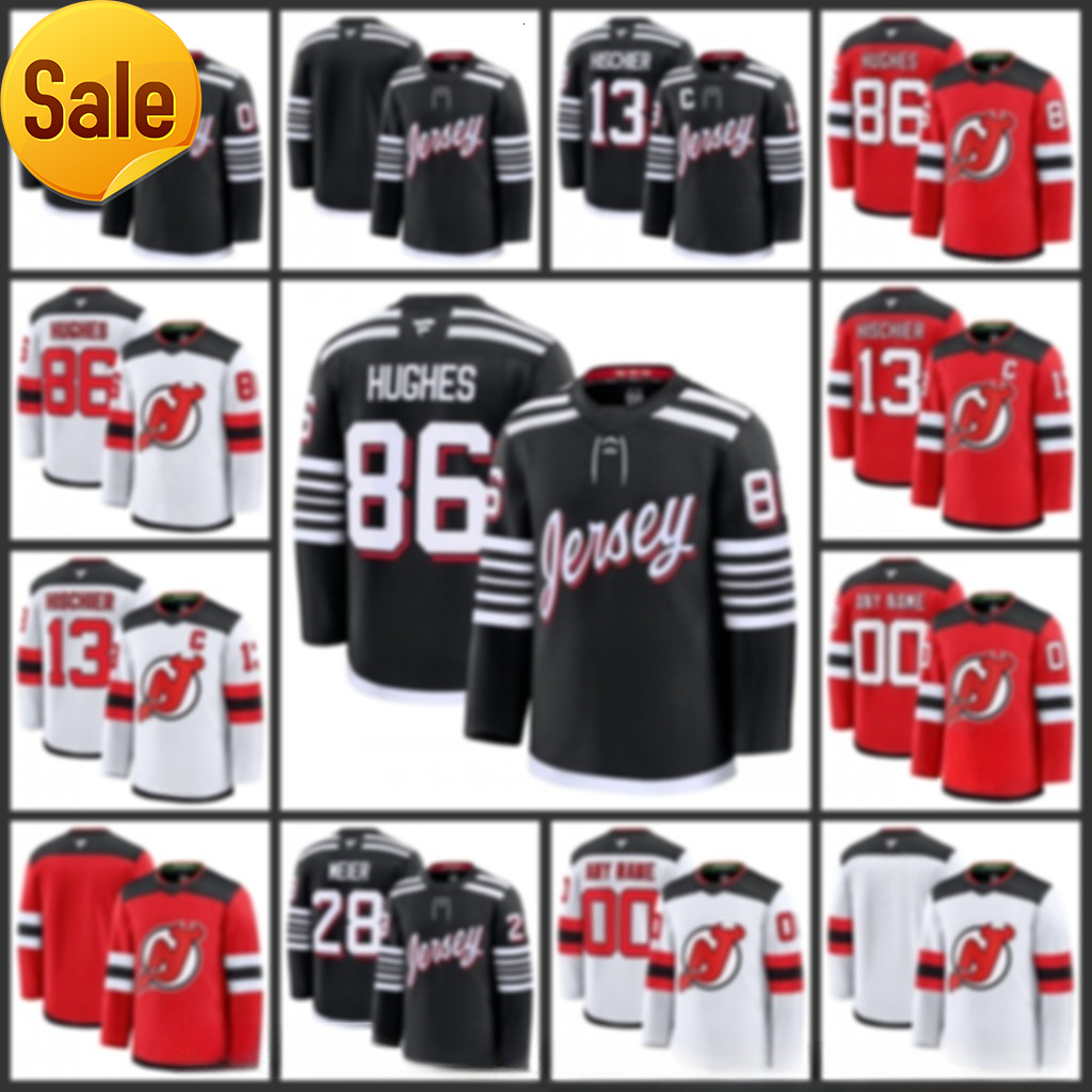 Devils Hockey Jersey Jesper Bratt Jack Hughes Nico Hischier Stefan Noesen Dougie Hamiltons Timo Meier Dawson Mercers Paul Cotter Erik Haula Tomas Tatar