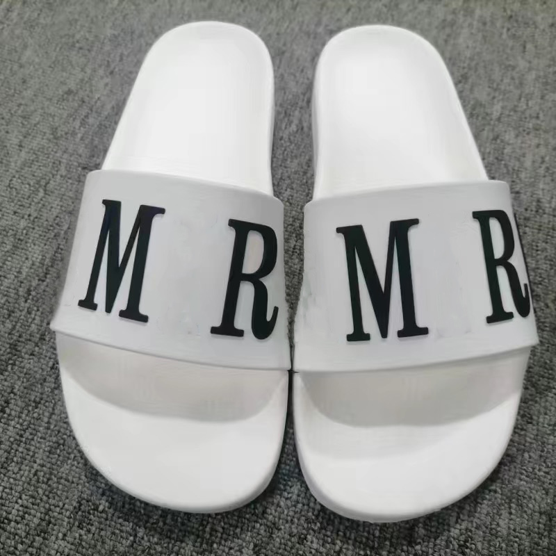 Designer Slides Mens and womens Slippers bloom printing leather Black shoes Fashion luxury summer sandals womens beach slide