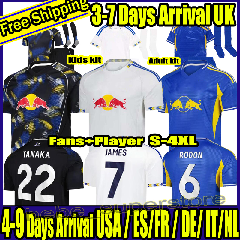 AARONSON STACH OKAFOR 25 26 Soccer Jerseys BAMFORD CALVERT-LEWIN 2025 2026 JAMES STRUIJK home football shirt PIROE GNONTO AMPADU Leeds Top kit jersey Men Kids set