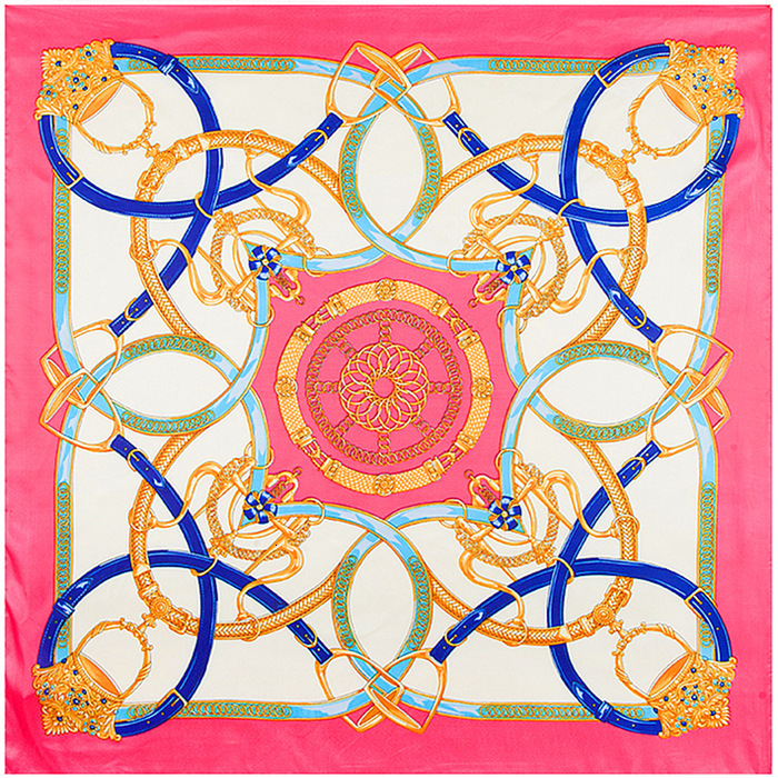 90cm Chain Belt Wind Women's Large Square Scarf Headscarf