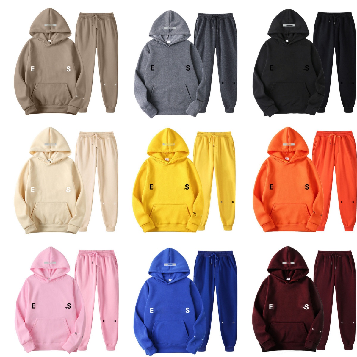 Men Designer Tracksuit Baggy Hoody Casual Pullover Skateboard Pull Jogger Set Loose Jumper Hip Hop Sports Hoodie