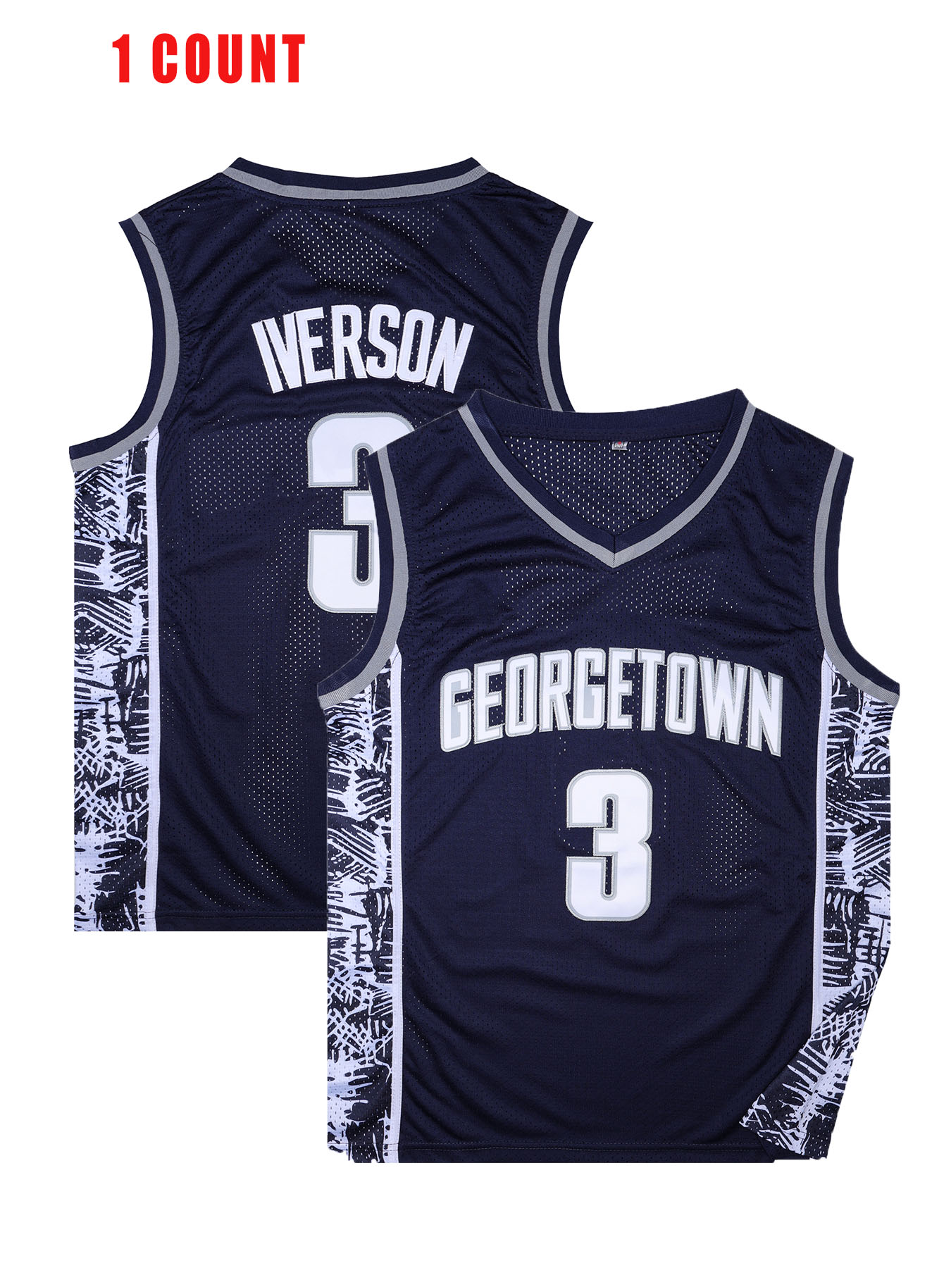 In Stock Basketball Jersey 3 Allen Iverson THROWBACK Stitched Fast Shipping Embroidered Letter Number Design Classic Sportswear Jerseys