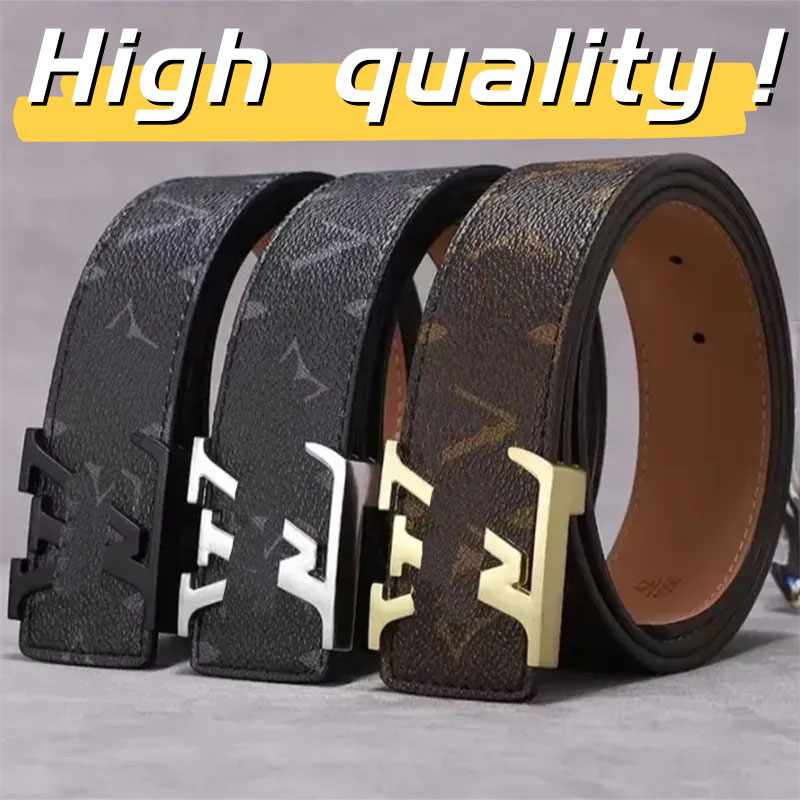 2025 mens fashion designer belt men luxury belts fashion classic belts for men designer genuine leather belt High Quality letter smooth buckle belt 09