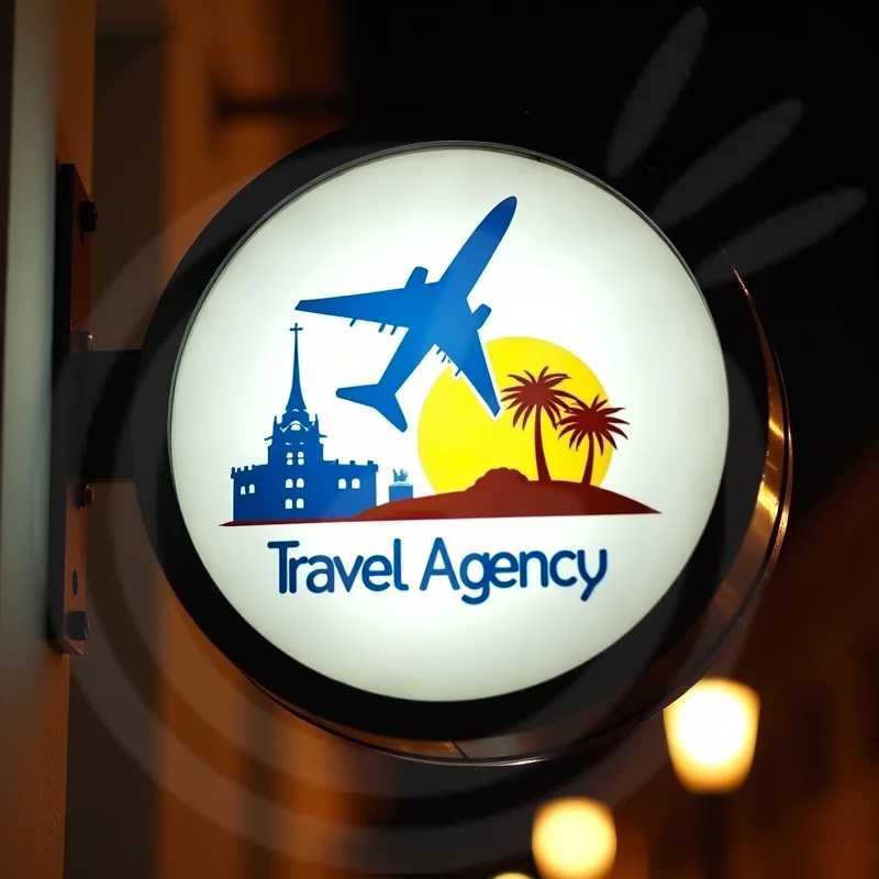 Custom Waterproof Round LED Light Box for Restaurants Acrylic Double Sided Advertising Sign Illuminated Wall Mount Y250916