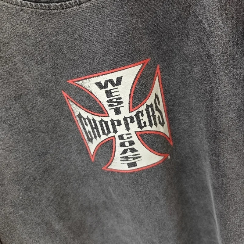 Casual West Choppers TShirt Trendy Streetwear Breathable Fabric Loose Fit Daily Outfit250915