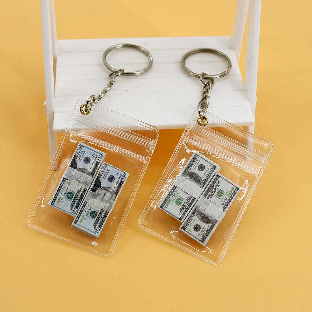 Unique Handmade Mini Money Bag Keychain Perfect GiftL240729
