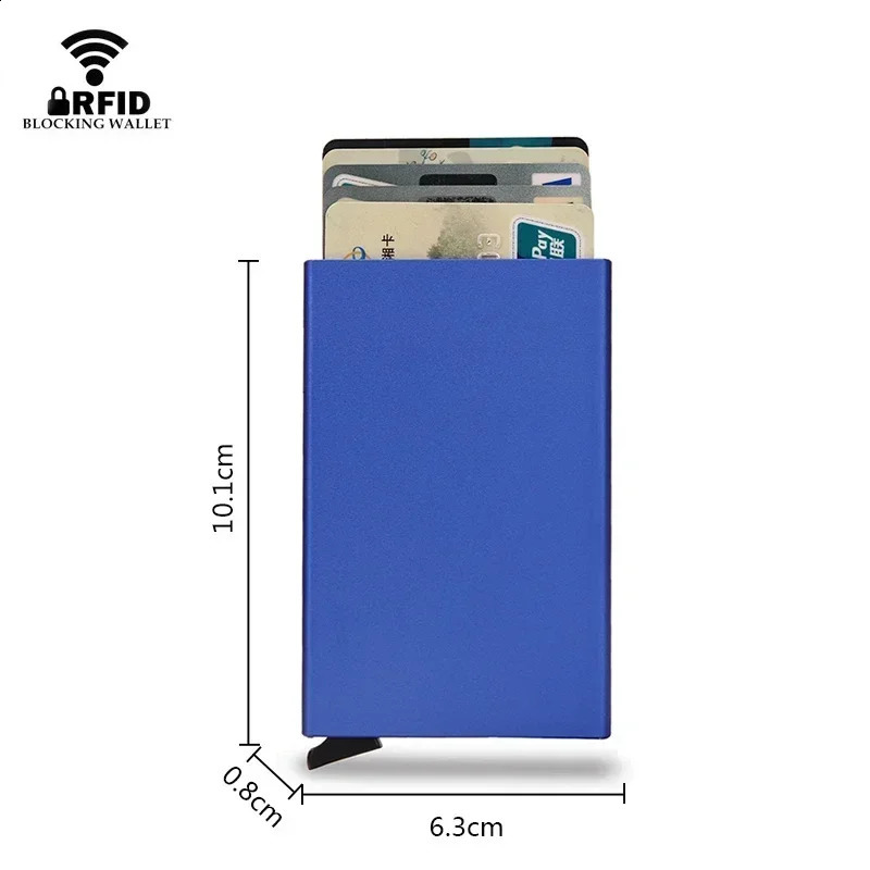 DIENQIMini Slim Minimalist Wallets Rfid Credit Card Holder Aluminium Women Men Business Bank Cardholder Case Carteira Masculina 250915