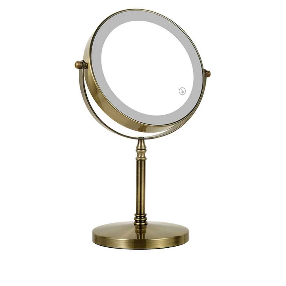 7in 3X Magnifying Cosmetic Mirror with USB Charging Touch Bath Vanity Dimmer Switch Make up Double Side Desktop Mirror C250916