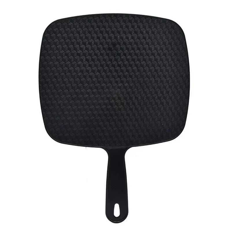Handheld Mirror Professional Handheld Salon Barbers Hairdressers Mirror with Handle Practical Hand Mirror for Home Black C250916