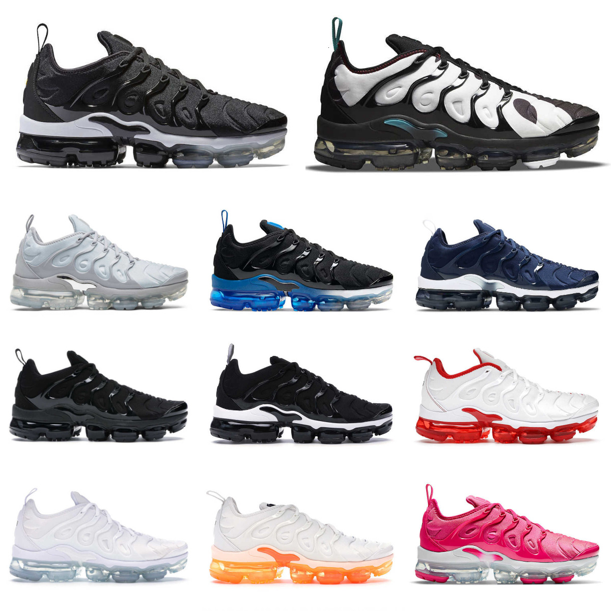 Trainer Plus Tn Sports Shoes Vapormmaxs Men Women Tns Requin All Black Griffey Reflective Grey Triple White Blue Red USA Outdoor AirCushion Designer Orange Sneakers