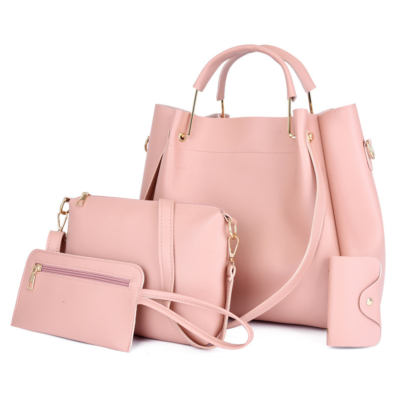 Women s Bucket Bag New Mother And Daughter design Bag Four Piece Set Large Capacity Women s Shoulder Bag Women s Crossbody Bag Autumn New Designer Bag