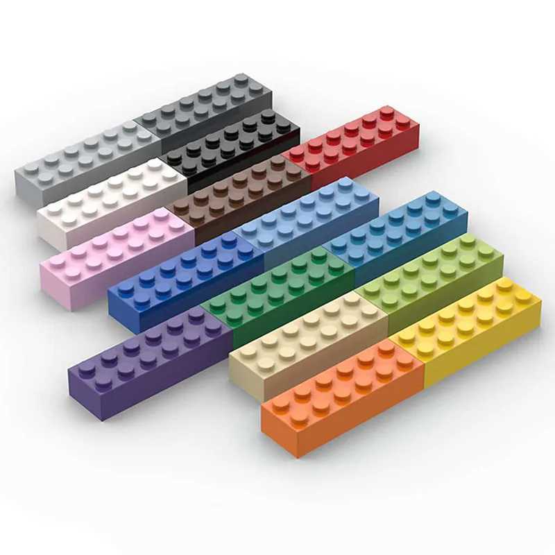 40pcs Bulk Building Blocks Thick Figures Bricks 2x6 Dots Educational Creative Size Compatible With 2456 Plastic Toy for Children C250916