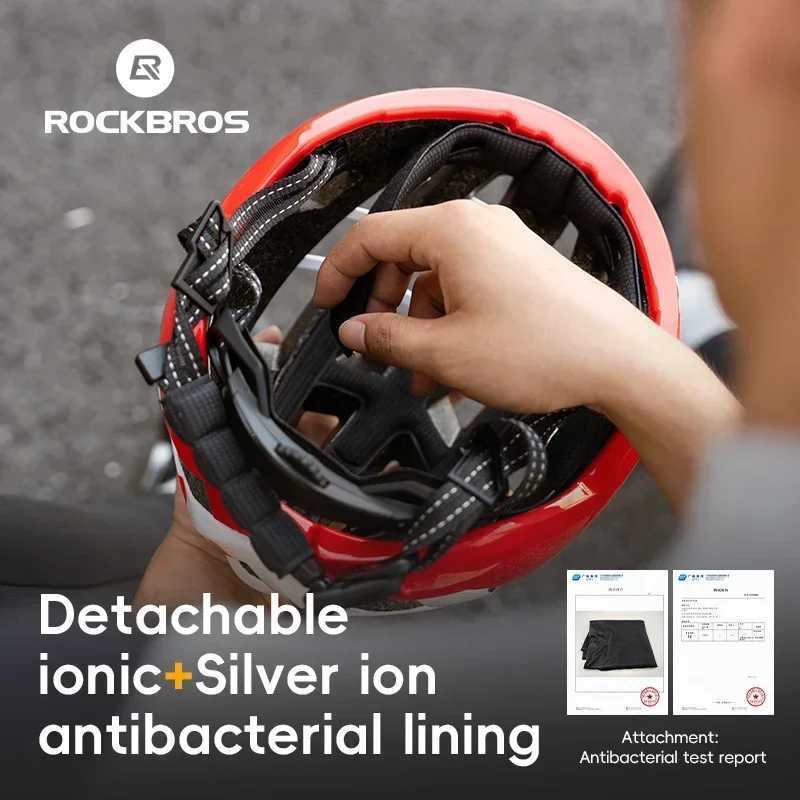ROCKBROS Ultralight Cycling Helmet Safety Cap Bicycle Helmet for Women Men Racing Bike Equipments Road MTB Adult Bike Helmets J250916