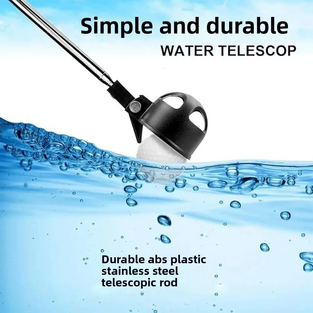 Golf Picker Retractable Golf Ball Retriever Portable Stainless Steel Golf Ball Pickup Tool with Automatic Locking Spoon Water250915