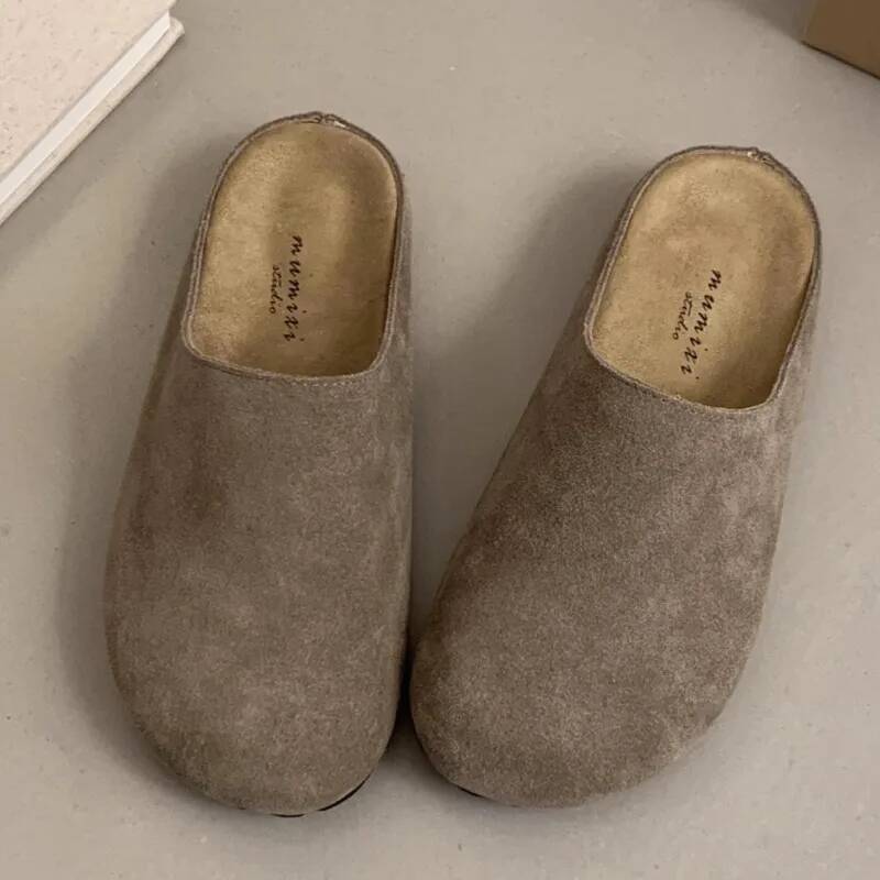 Crestar Fashion Slippers For Women 2025 New Outdoor Cozy Soft Flat Mules Lady Retro Spring House Slides Antiskid Beach Shoe ddmypanda