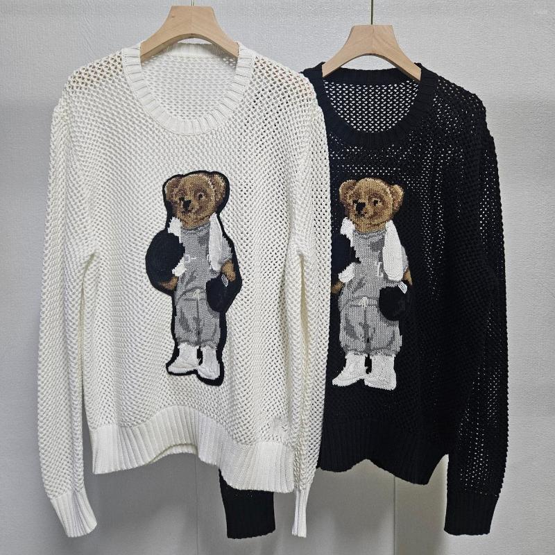 Women's Knits Women Sweaters Designer Autumn And Winter Cotton Heavy-Duty Cartoon Round Neck Sweater For