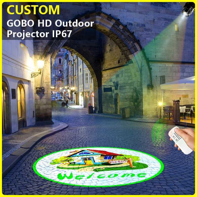 Customized 150W HD Indoor Door Head Outdoor ip67 Waterproof Rotating Advertising Image Projection Lamp Gobo Shop Projector Y250916