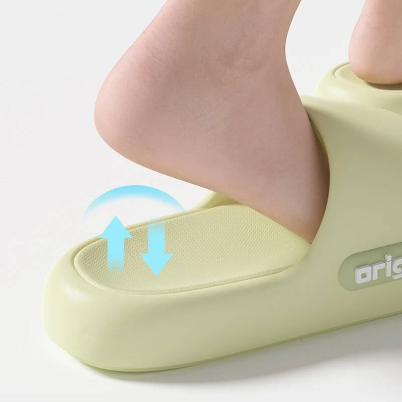 Thick Bottom Cloud Slippers Women Fashion Letter Print Platform Sandals Woman 2025 Comfortable Soft Sole Beach Pillow Slides ddmymonkey