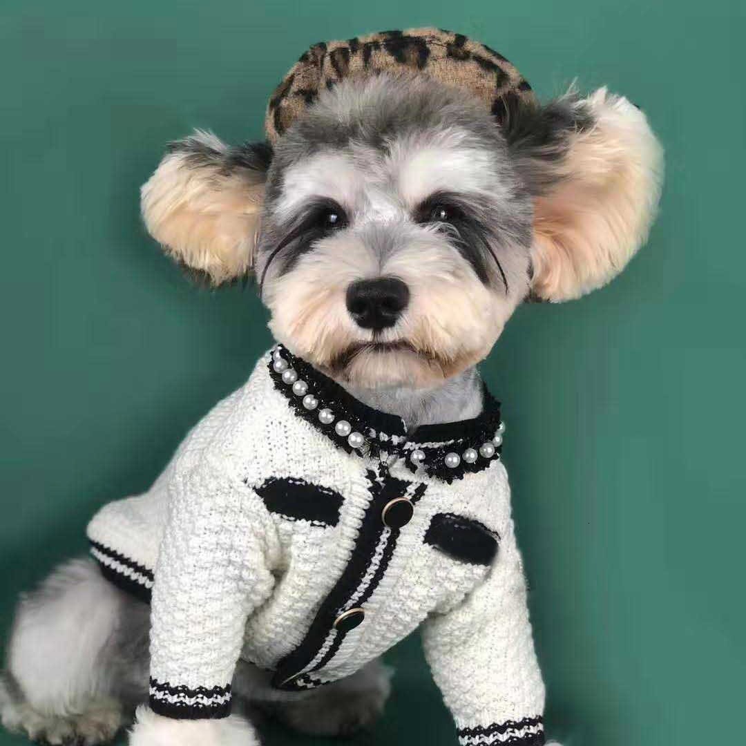 Dog Spring Sweater Cardigan Schnauzer Pomeranian Teddy Corgi Pug Cat Pet Clothes