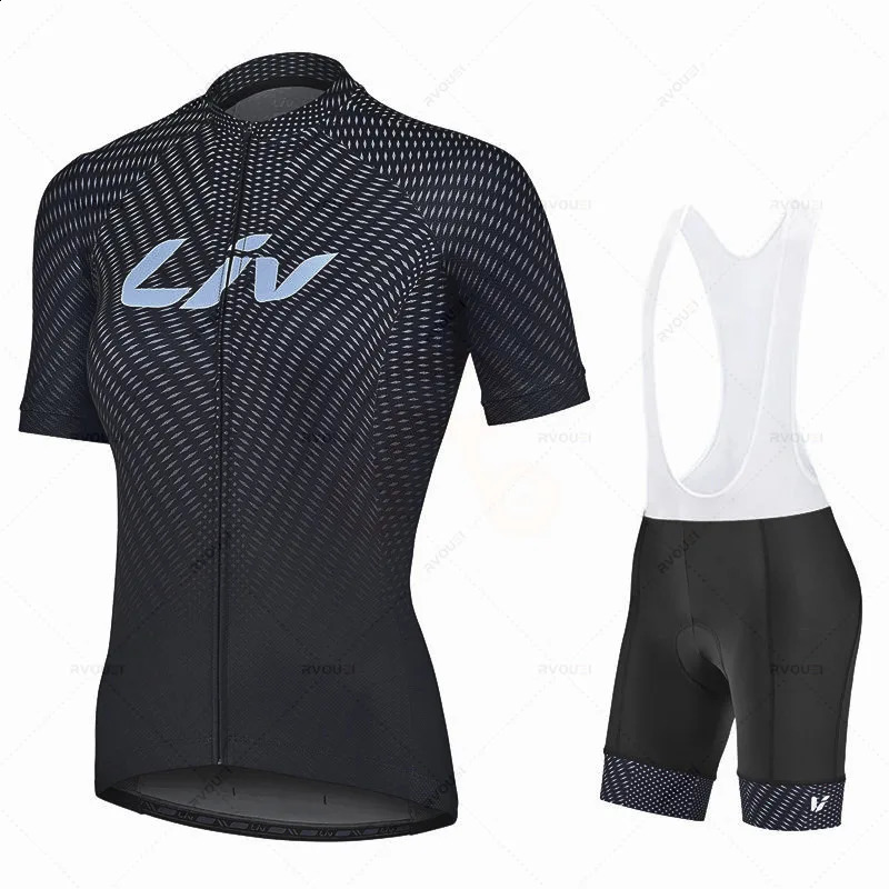 LIV Pro Cycling Jersey Set Woman MTB Bike Clothes Summer Bicycle Clothing Cycling Set Maillot Conjunto Ropa Ciclismo 250915