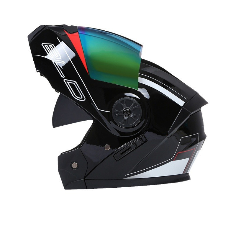 Universal Gifts Motorcross Helmet Men Women Flip Up Scooter Helmet High Strength Full-cover Personality Motorcycle Four Seasons