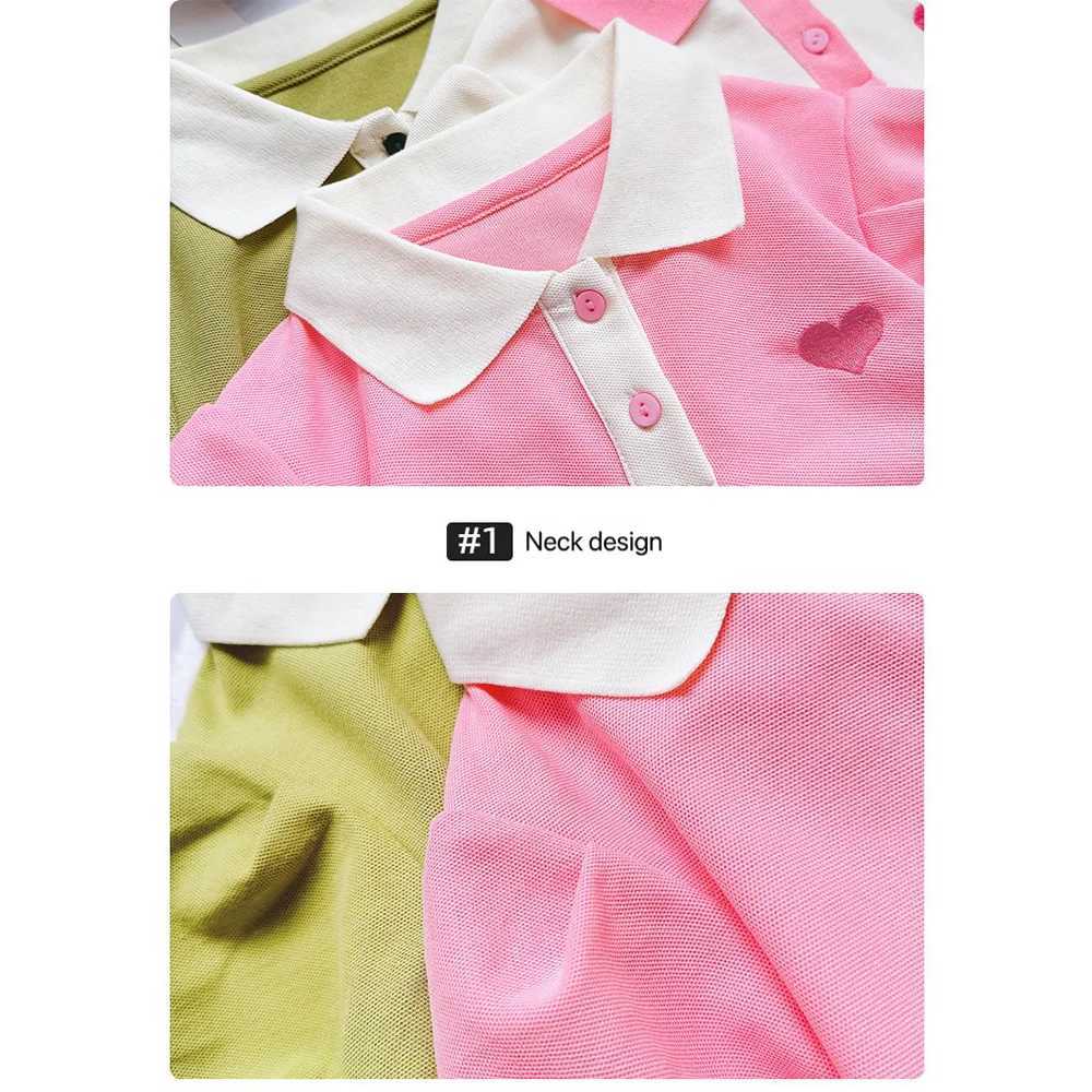 Sweet Girls Dress Cute Heart Embroidery Pattern Sailor Collar Princess Dress Fashion Childrens Solid Color Casual Dresses C250916