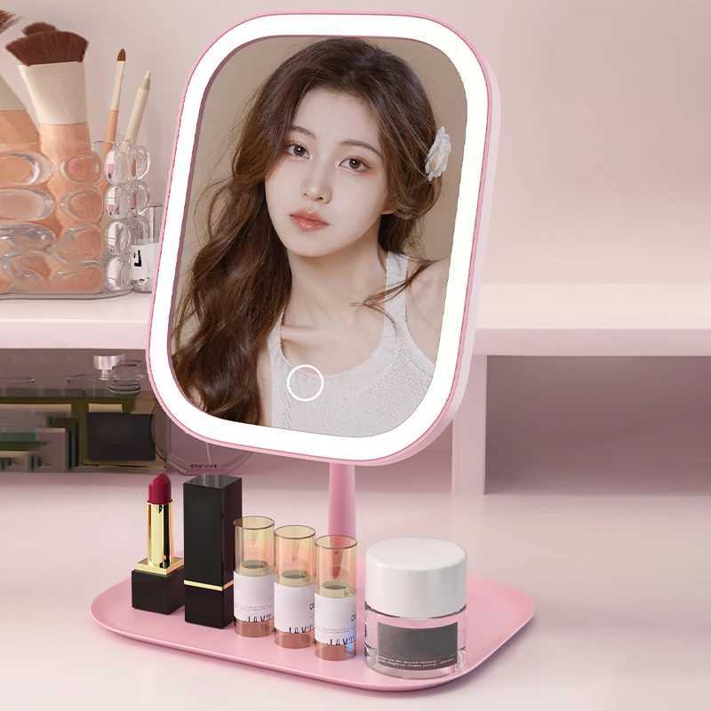 LED Light European Makeup Mirror Desktop Folding Makeup Mirror With Light Fillin Desktop Vanity Mirror Desktop Mirror C250916