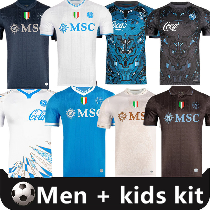 LUKAKU DE BRUYNE HOJLUND Napoli 25 26 soccer jerseys Maglia LANG LUCCA Naples 2026 BEUKEMA NERES Football Shirts McTOMINAY Napoli jersey men kids kit Training Shirt