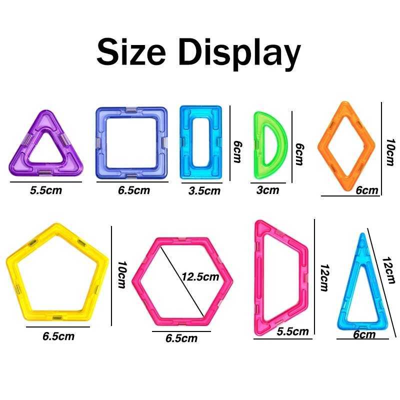Magnets Toys for Kids Big Size Plus Magnetic Blocks for Children Designer Constructor Set Toys for Boys Building Blocks C250916