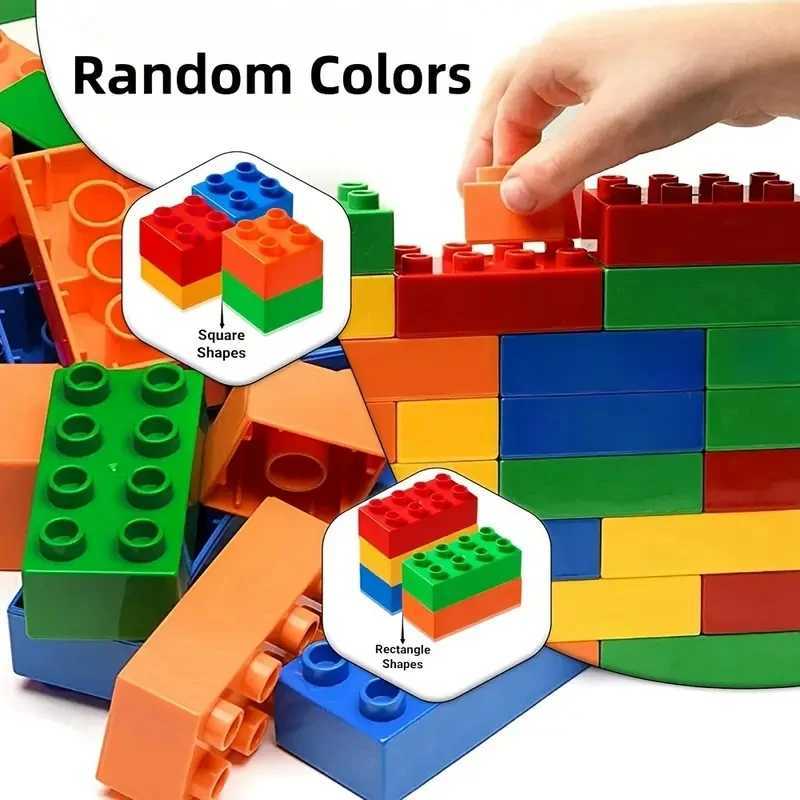 Kids DIY Building Blocks Set Toys Urban Classic Building Blocks Assembled Educational Toys for Boys Girls Christmas Gift 200Pcs C250916