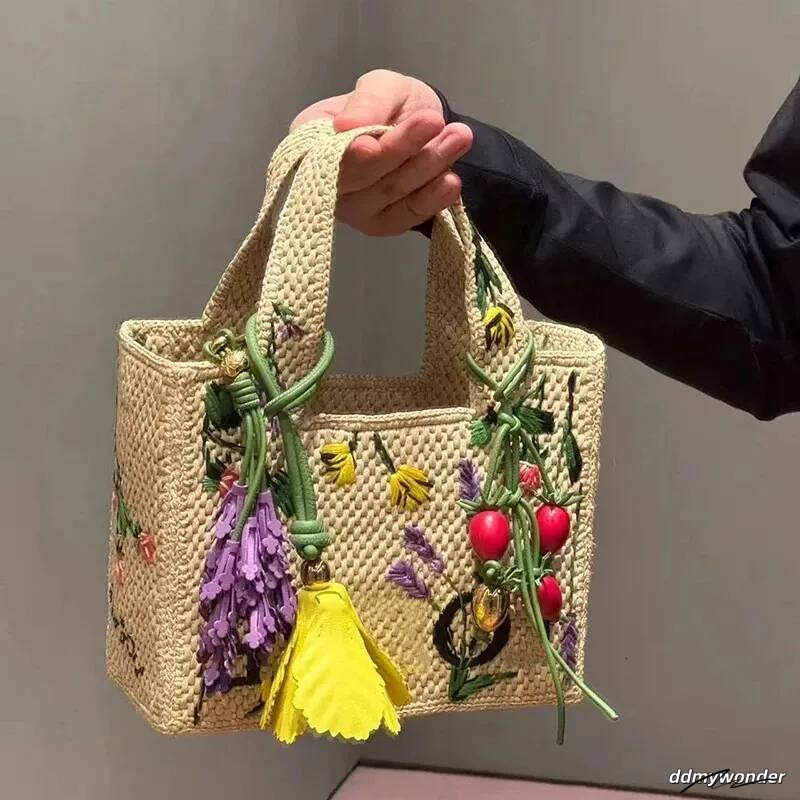 Bag Charms Lavender Tomato Vine Charm In Classic Calfskin S Designer Fashion Style Designer Woman Pendant Suitable Cute Handbag Accessories ddmywonder - view 3