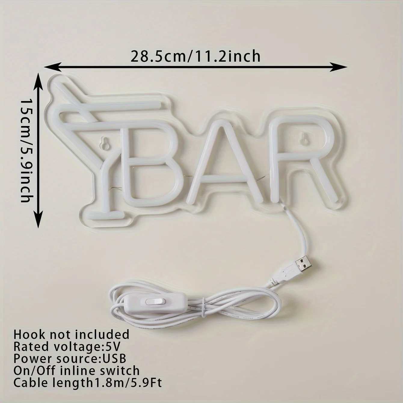 Bar Neon Signs for Wall Decor Led Bar Lights for Bedroom Room Decor Aesthetic Suitable for Living Room Bistro Man Cave Party Y250916