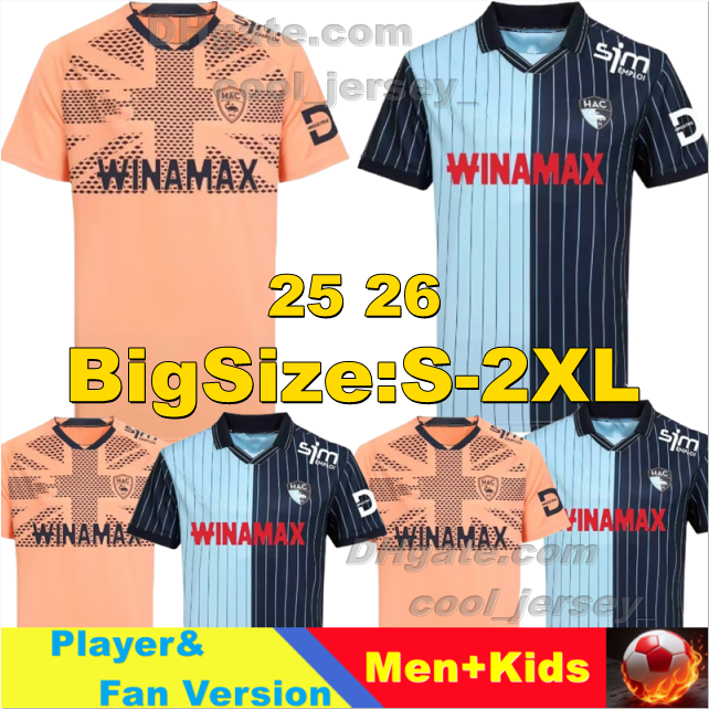 25 26 Le Havre soccer jerseys Home Kinkoue 2025 2026 maillots de foot Toure Casimir camisetas de football shirt Kechta Operi men kids kit Targhalline uniformS
