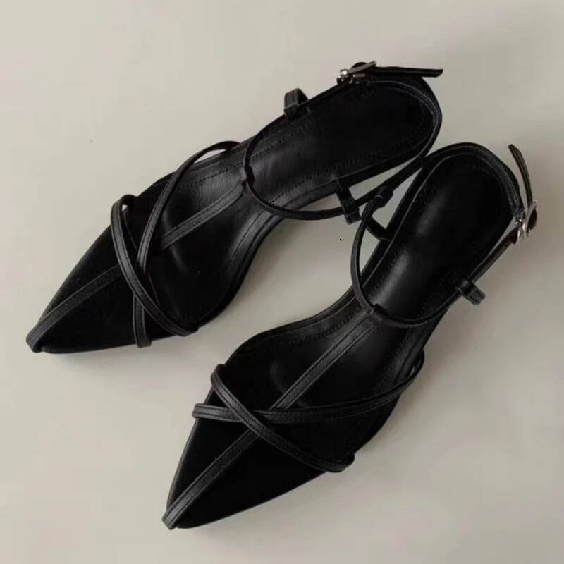Women Sandal Summer New Fashion Narrow Band Ladies Gladiator Thin Low Heel Ankle Strap Dress Party Shoes ddmythur
