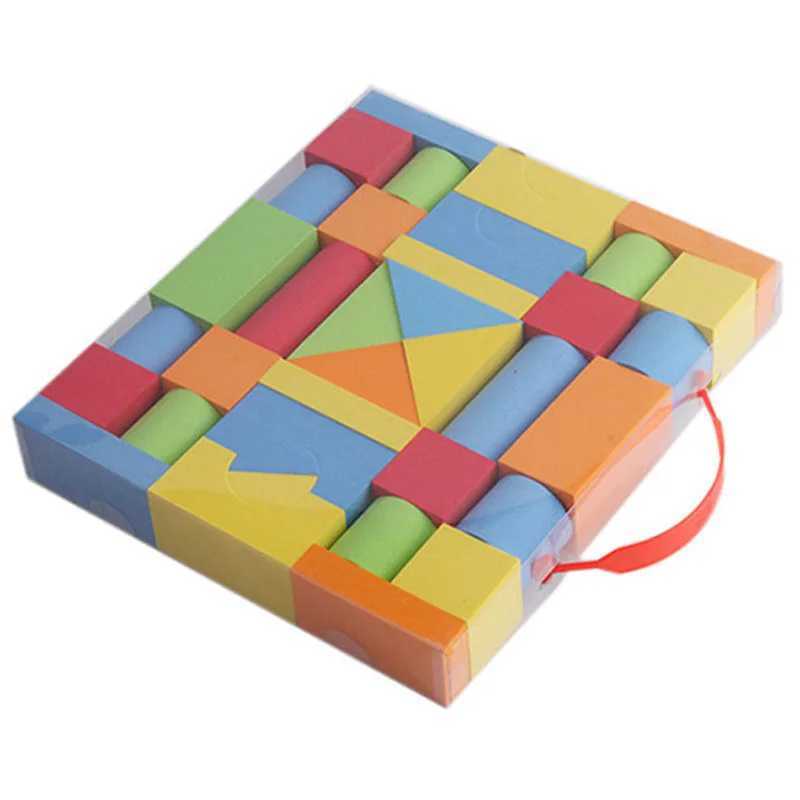 38PCS Hot Selling EVA Safe Children Building Brick Block Foam Construction Soft Toy Kid Kids Intelligence Exercise Assembled C250916