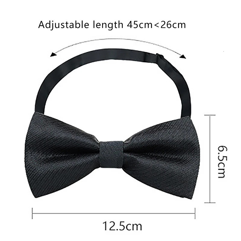 Men Ties Party Wedding Bow Tie Black Bowknot Bowtie Accessories Business Gift 250915