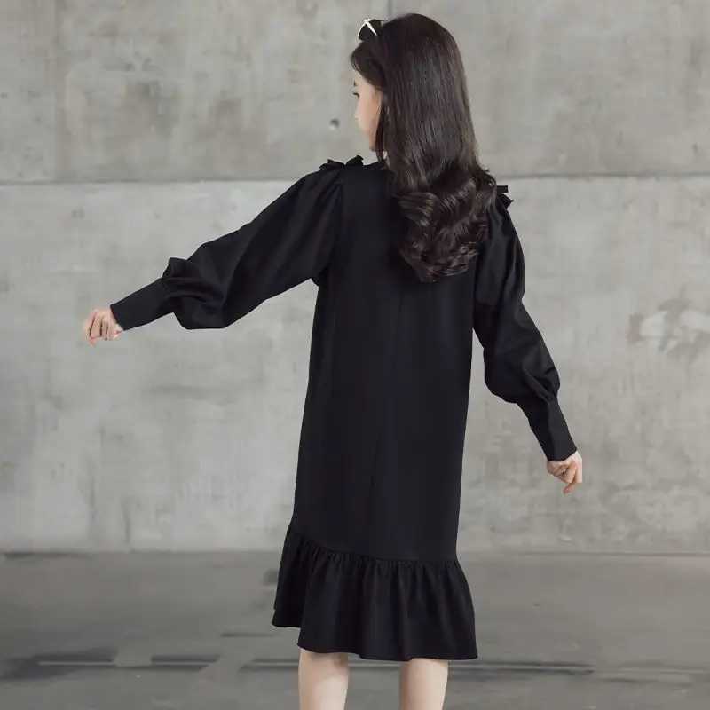 2024 Kids Girls Dress Spring Autumn Children Sweater Loose Dress Casual Long Sleeve Dresses for Girl Teen 6 7 8 9 10 11 12 Years C250916