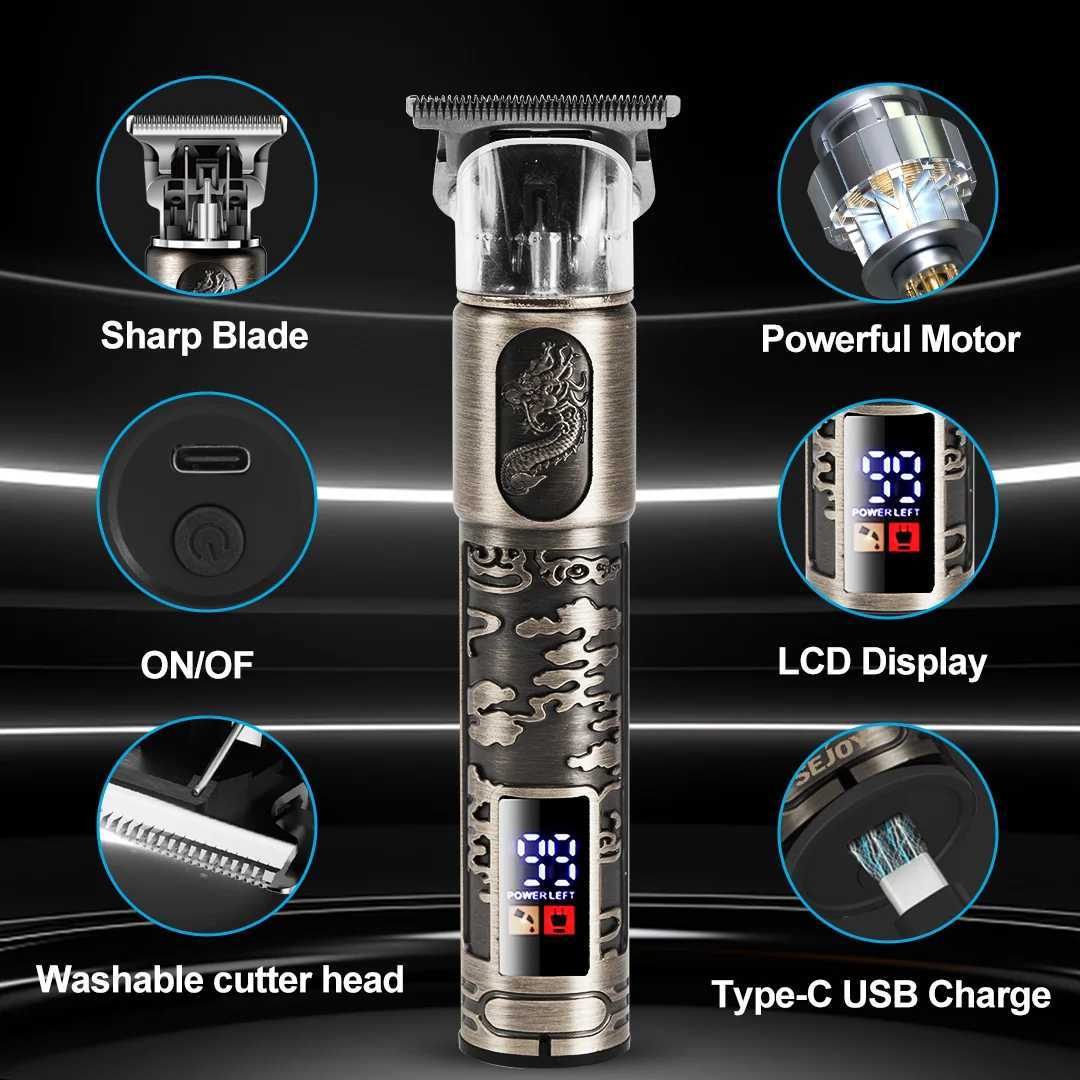 Sejoy Professional Hair Clipper kit for Men Cordless Electric Trimmers Rechargeable Hair Cutting MachineT251120