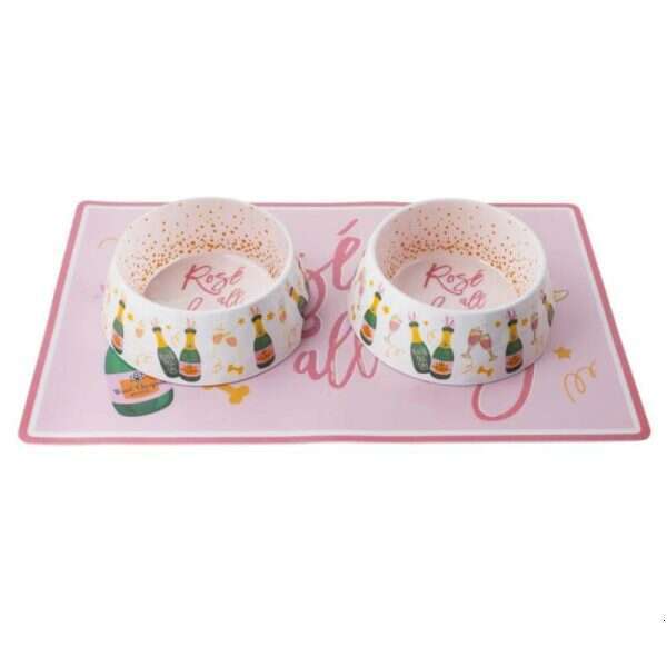 Anti fall fashion pet food, drinking water, dog bowls, pet supplies, cat and dog feeding bowls