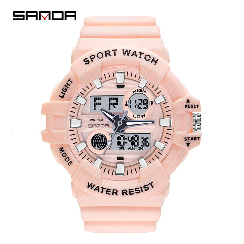 DHgargets Sanda Electronic for Men, Special Forces Tactical Military Men's Watch, Multi-Function Sports Luminous Outdoor Student Watch