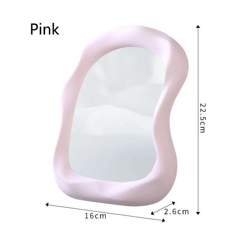 New HangingDesktop Makeup Mirror Cream Style Mirrors Cloud Shaped Student Dormitory Bedroom Bathroom Vanity Mirror Pink White C250916