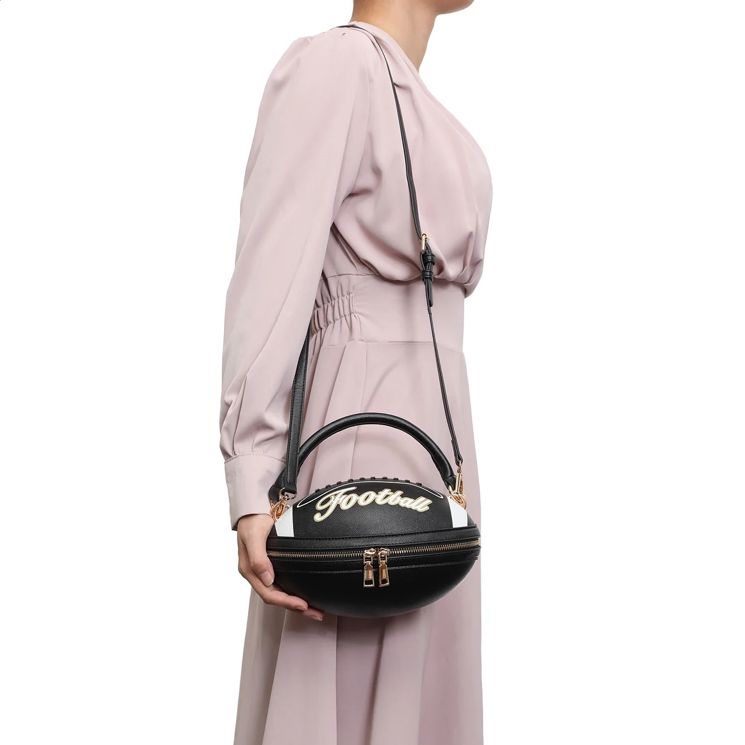Fashion American Football Style Crossbody Bag for Women Girls Shoulder Bags Rugby Purses Ball Novelty Handbags 250916