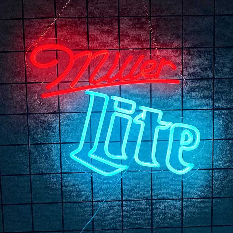Coors Light Neon Signs for Wall DecorBuschBudKeystone Neon Lights for BedroomMan Cave Bar Pub Restaurant Party Decor Y250916