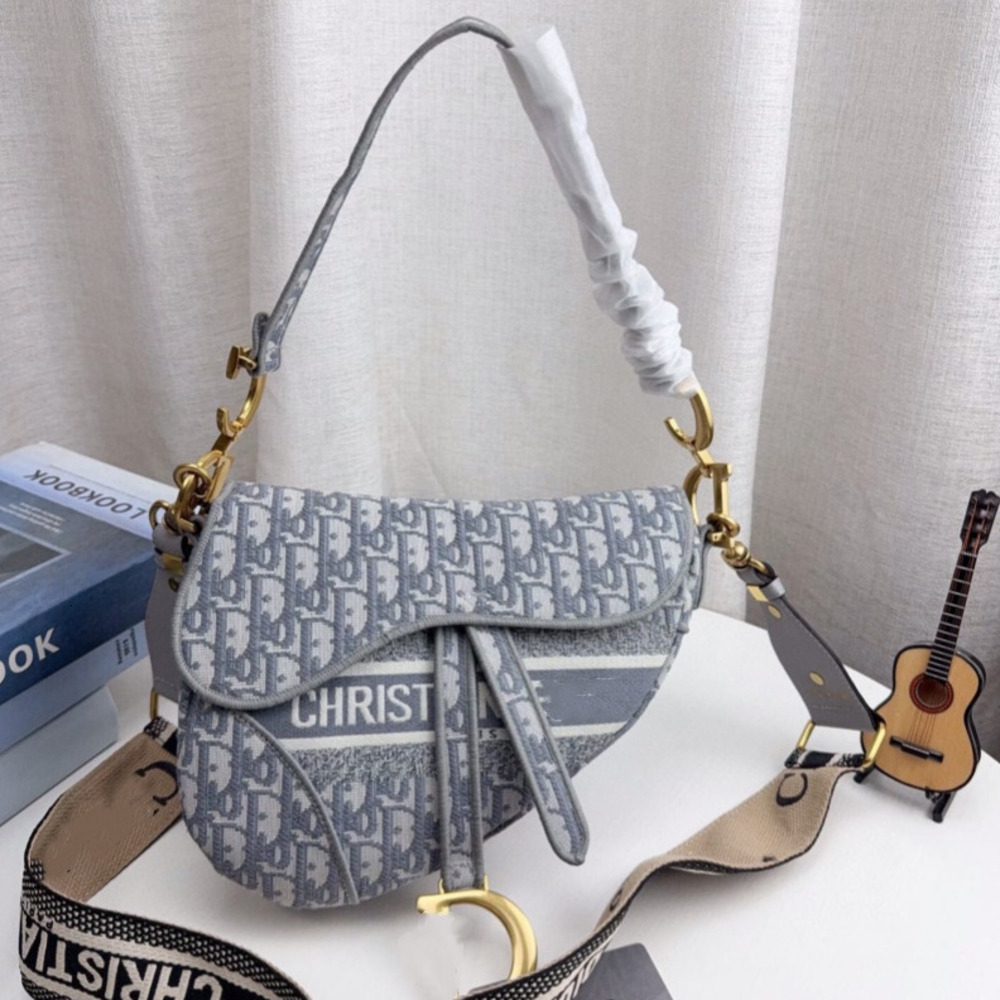 Handbag Saddle Womens Crossbody Shoulder Bag Classic Print Leather Solid Color Black Designer Bags New Free Delivery Designer Bag, Designer Brand Women's Bag 70