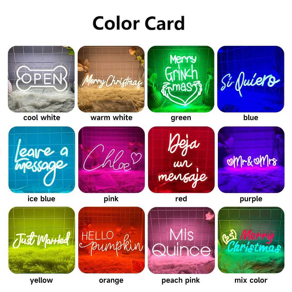 Custom Neon Led Sign Heart Name Lights Sign USB Wedding Birthday Party Wall Decorations Signboard Night Light Home Room Decor Y250916