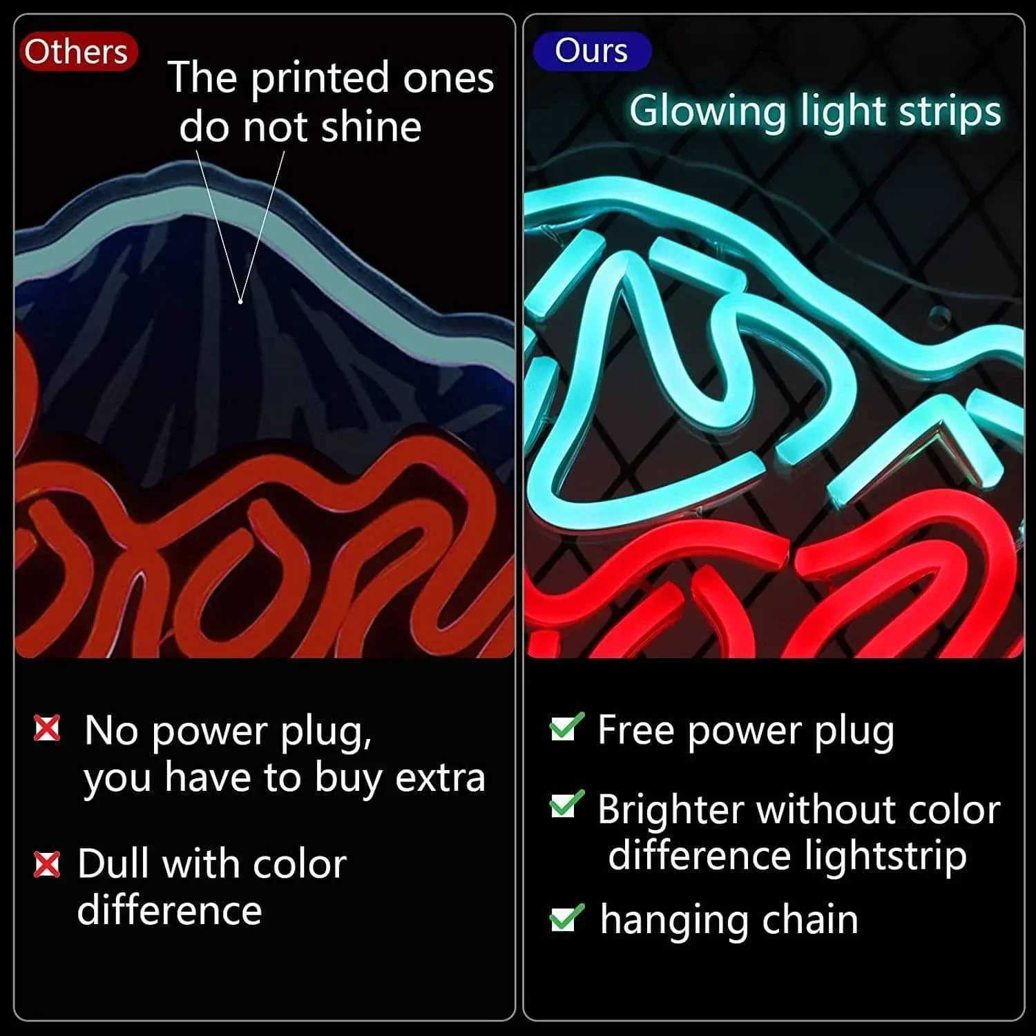 Coor light LED Neon Sign USB Dimmable Neon Light Sign for Gameroom Bedroom Bar Livingroom Birthday Party Gift Wall Decor Y250916