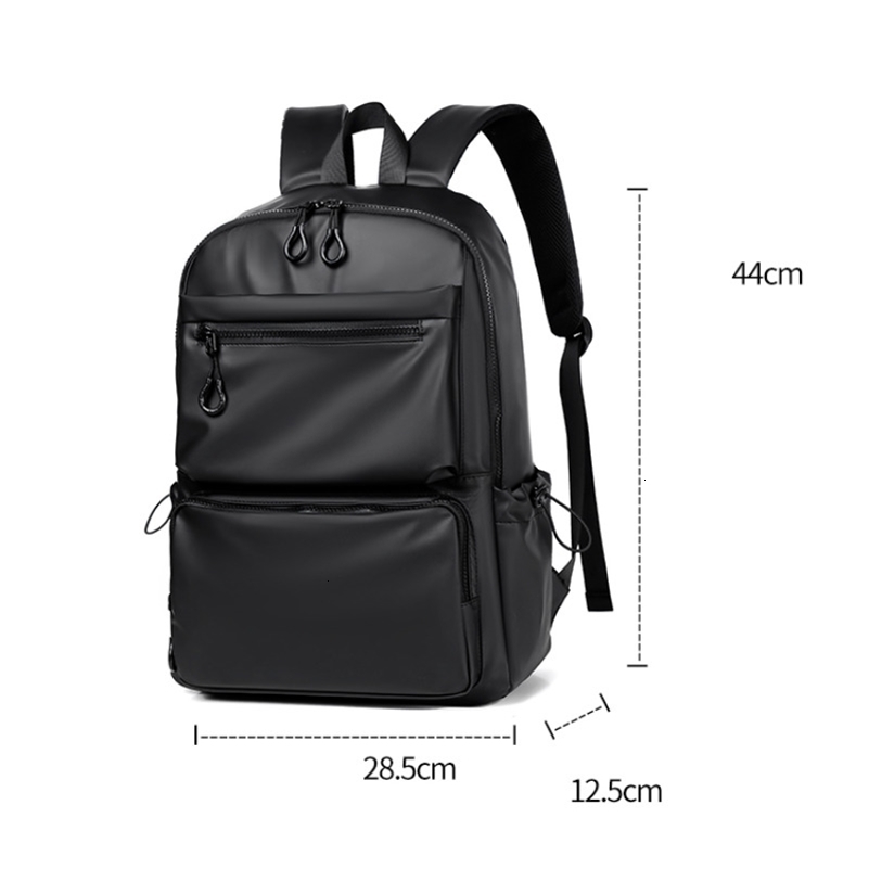 1Pcs 14inch Fashion Casual Backpack Spacious Laptop CompartmentWaterproof FabricIdeal for Men Students and Professionals 250915