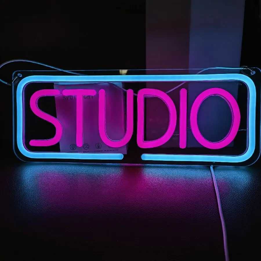 StudioOn Air Neon Sign Music LED Sign Light For Recording Room Music Studio Streaming Party Club Podcast Wall Decor Gift Y250916