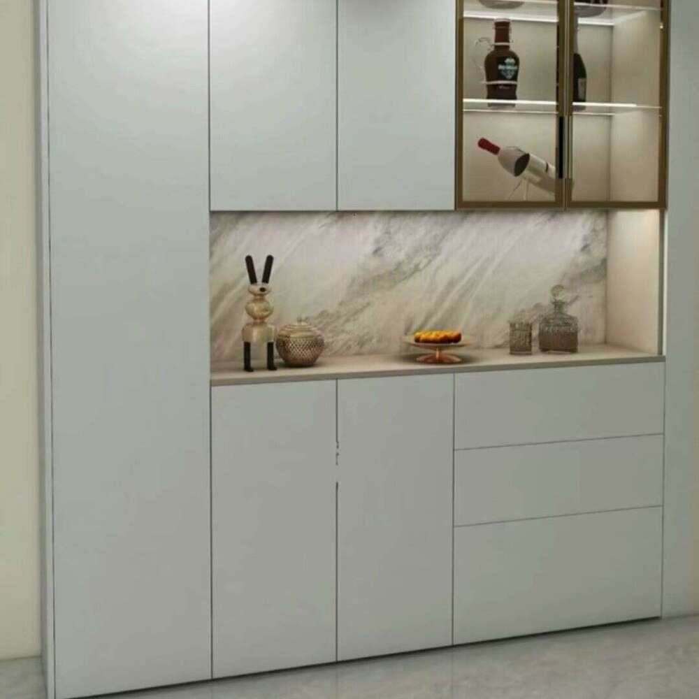 Bedroom Cloakroom Whole House Light Minimalist Style Flat Door Wardrobe Set